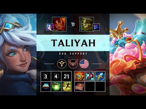 Taliyah Support vs Ivern - NA Grandmaster Patch 25.16