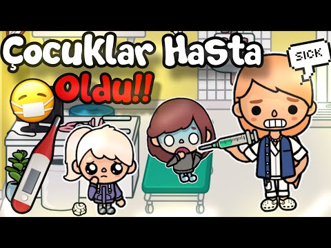 Çocuklar Hasta Oldu!! 🤧🤒 - Hastanede Kaldılar!🥺🏥  / Toca Boca World Türkçe / Justin Toca