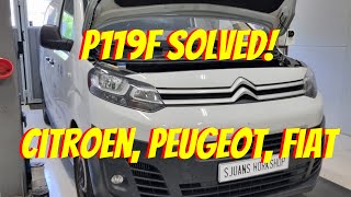 Código p119f Citroen Interpretación