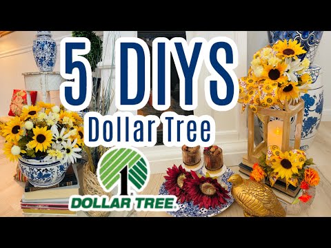 🌻5 DIY Dollar Tree SUMMER DECOR CRAFTS~🌻Olivia's Romantic Home DIY