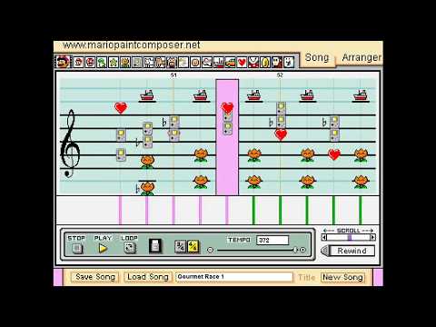 Gourmet Race - Mario Paint Composer