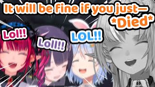 Irys Ina and Pekora Couldn't Stop Laughing at Flare's PERFECTLY TIMED Death