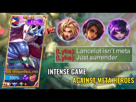 LANCELOT VS META HEROES IN MCL FINAL!! | INTENSE HARD GAME 🔥 TOP 1 LANCELOT GAMEPLAY | MLBB
