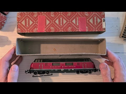 Märklin H0/00 Temporary Layout, Guss-Märklin 3021, Rautenkarton, Schürzenwagen, Tinplate, Nostalgie