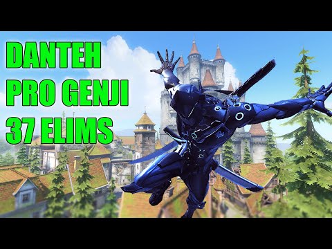 Danteh   PRO GENJI GAMEPLAY 37 ELIMS - TOP 500 OVERWATCH SEASON 23