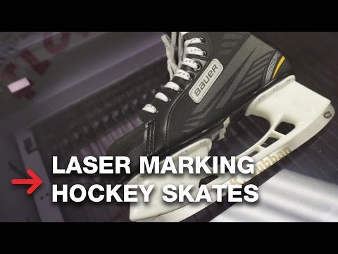 Laser Marking on Hockey Skates | Annealing Metal