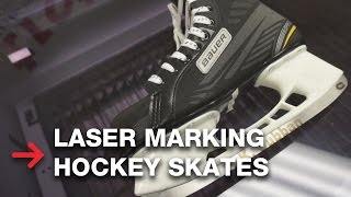 Laser Marking on Hockey Skates | Annealing Metal