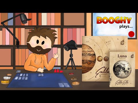 Booghy plays... Galileo Galilei(w. exp. Luna) (3p, Rules, Playthrough, Review)