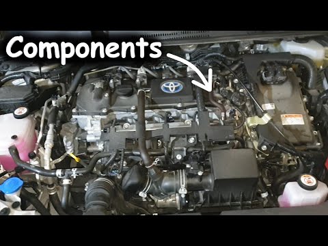 Toyota 1.8 Corolla Hybrid Engine Bay components locations / layout E210