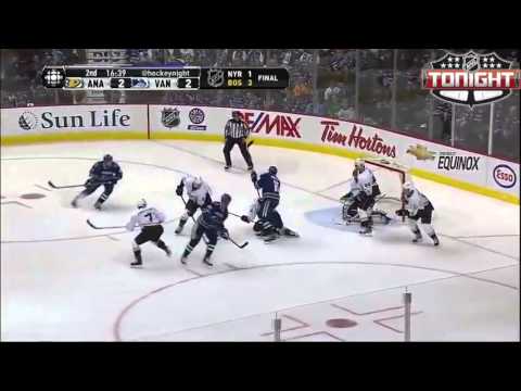 Anaheim Ducks Vs Vancouver Canucks - Highlights 1/19/13