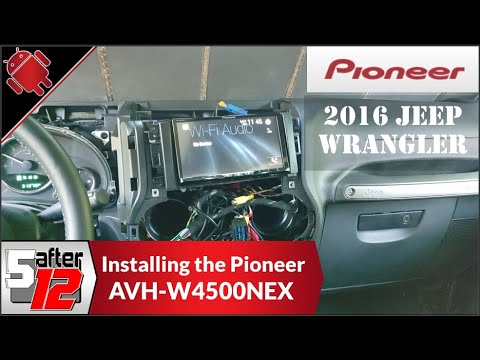 Pioneer AVH-W4500NEX install in a 2016 Jeep Wrangler Unlimited
