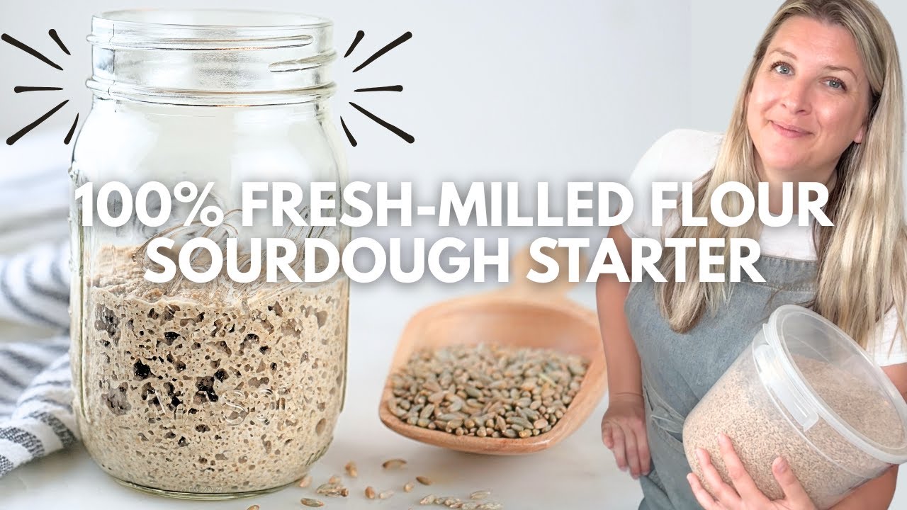 Fresh-Milled Flour Sourdough Starter | My FOOLPROOF GUIDE