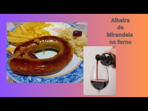 Alheira de Mirandela no forno