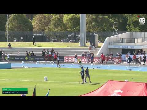 Boys U14 200m Timed Final 2: 2022/23 State Track and Field Championships