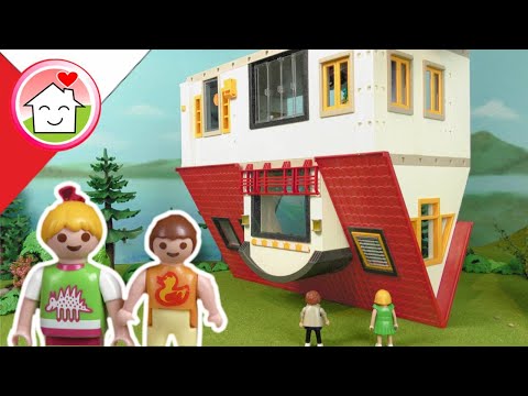Playmobil po polsku Dom do góry nogami - Rodzina Hauserow
