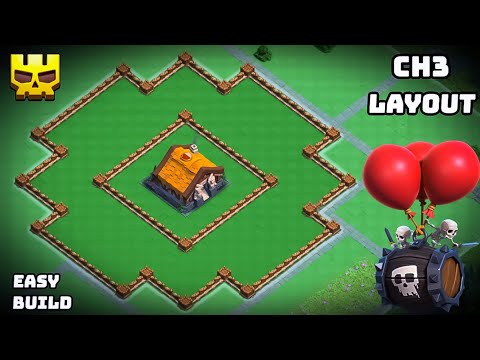 Capital Hall 3 Base Layout | CH3 BASE | Capital Hall Level 3 Layout | Capital Peak 3 Layout - Coc