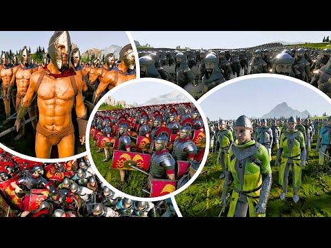 150.000 X 4 Ancient Medieval Armies | Battle Royale | - Ultimate Epic Battle Simulator 2
