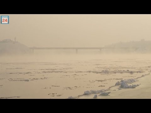 Прогнозировать сложно: в столице Хакасии специалисты отслеживают идущую по Енисею кромку ледостава
