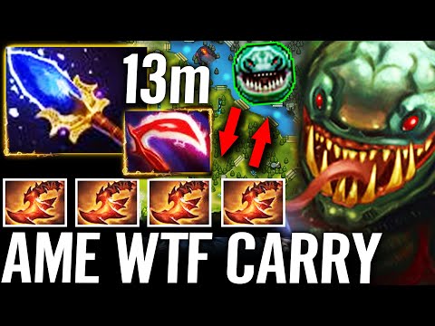 🔥 AME WTF Tidehunter Carry — 13min Aghanim + Desolator Max ARMOR Reduce Dota 2 Pro