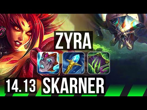 ZYRA vs SKARNER (JGL) | Rank 4 Zyra, 7/2/6 | VN Challenger | 14.13