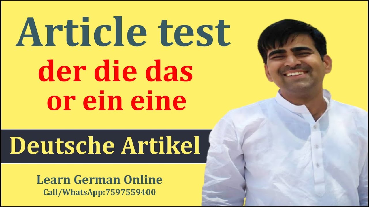Article test- der die das or ein eine   German Exam Tips  German in Hindi  Deutsche Artikel