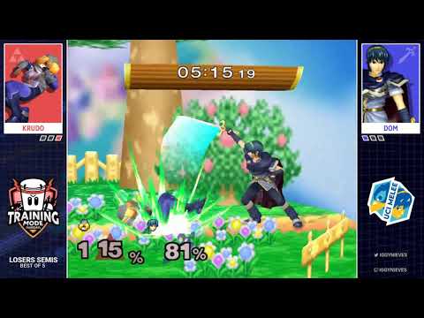 Training Mode Thursdays Online #1 Dom (Sheik) vs. Krudo (Marth) Losers Semis