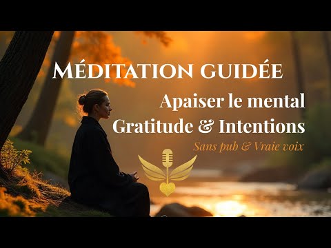 Guided Meditation: Calm, Gratitude, and Intentions (Ad-Free - Real Voice)