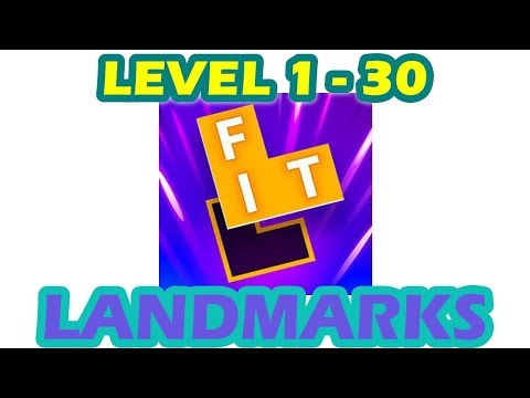 Flow Fit - Word Puzzle | Landmarks | Level 1 - 30 | Walkthrough