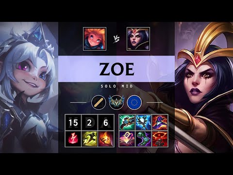 Zoe Mid vs LeBlanc - EUW Challenger Patch 25.S1.3