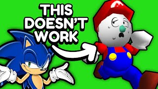 Beating a SONIC game as MARIO (IT&#39;S TORTURE 😄)
