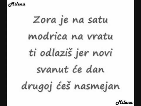 Milena Ceranic-Zbog tebe mi prete tekst (lyrics)