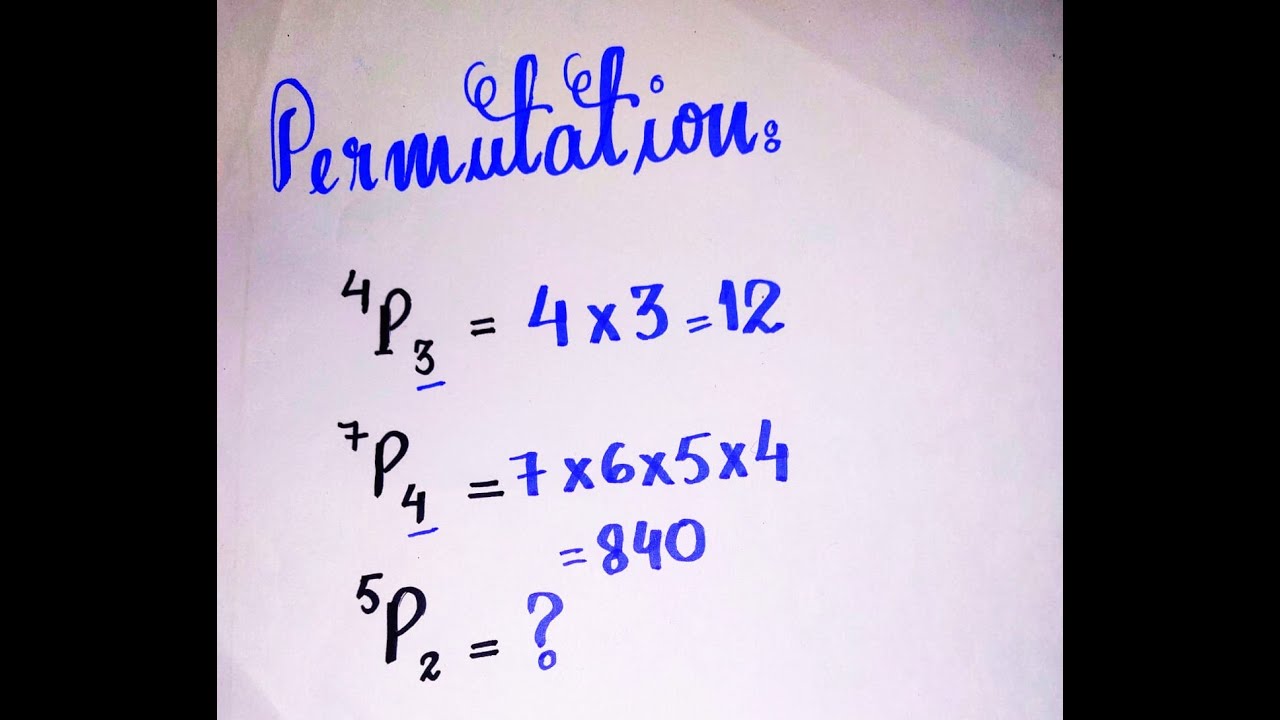Permutations | Solve Permutations| Permutation Math Permutation How To Solve    #shorts #shortsfeed