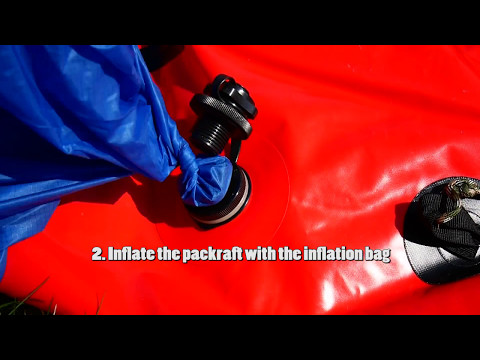 How to inflate a packraft with boston valve