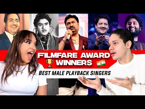 Waleska & Efra react to  'Best Male Playback Singers Filmfare Awards' 1960 - 2025 EVER'
