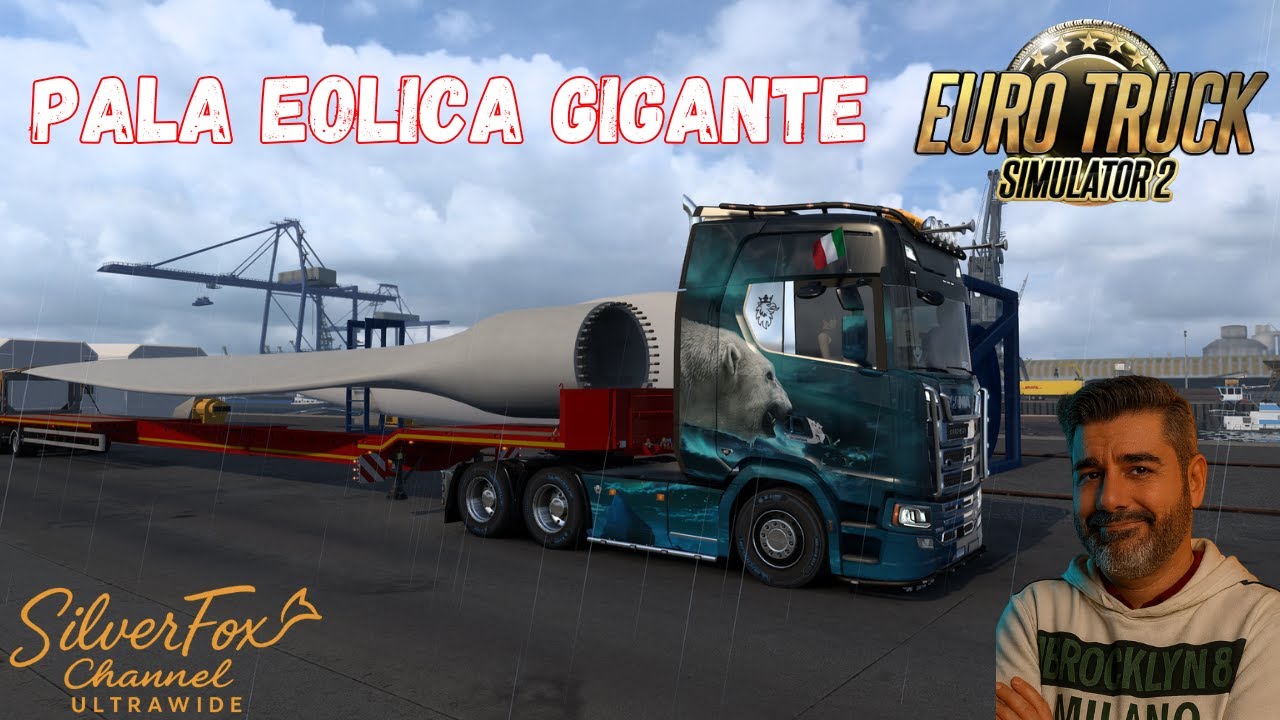 EURO TRUCK SIMULATOR 2 PALA EOLICA GIGANTE [ENG - ITA] GAMEPLAY ITA PC - ULTRAWIDE 21:9 4K