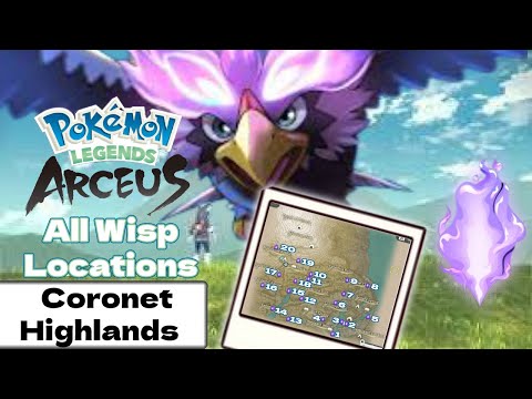 All Wisp Locations Guide (Cornet Highlands) Request 22 - Pokémon Legends: Arceus