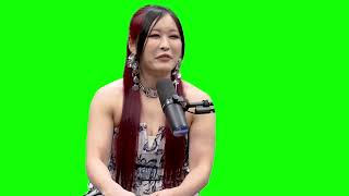 Iyo Sky "why american people eating cookie dough?" green screen