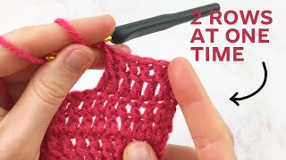 Two Rows at One Time #crochettutorial