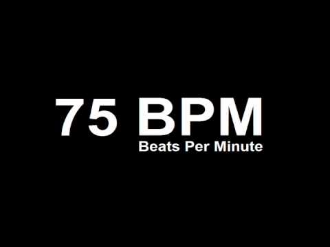 75 BPM Beats Per Minute Metronome Click Track
