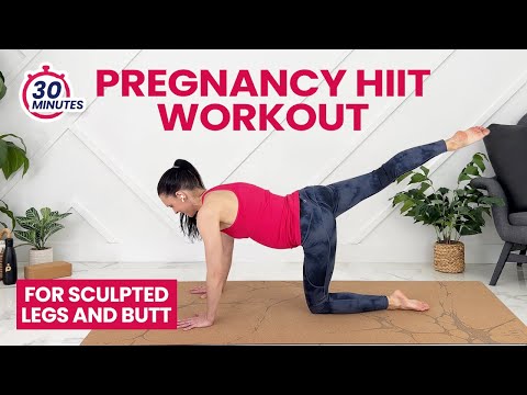 Pregnancy Leg Workout | Day 2 Pregnancy Workout Challenge (30 Minute Pregnancy Exercises)