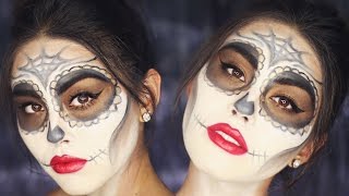 DRUGSTORE HALLOWEEN MAKEUP TUTORIAL: Sugar Skull
