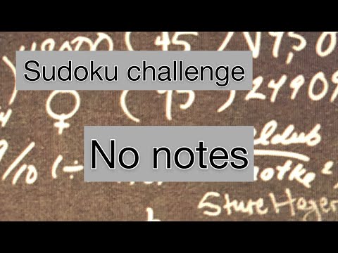 No notes challenge - Sudoku