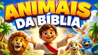 OS ANIMAIS DA BÍBLIA ESTÃO LOUVANDO! 1 Hora de Louvores Gospel Infantis Animados