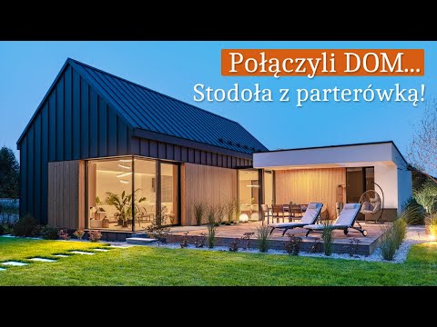 Dom marzeń z ATRIUM 🌿 DOM PARTEROWY i STODOŁA w jednym! TOP Wnętrza + Projekt domu energooszczędnego