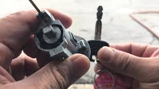 How to change Ignition  cylinder Toyota Celica-Tacoma-rav4-Camry key stuck on the ignition