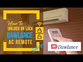 How to Unlock Dawlance Ac Remote ( takes 2 seconds )