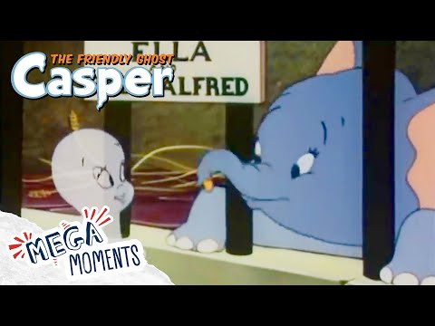 Baby Elephant Escapes | Casper The Friendly Ghost | Full Episode | Mega Moments