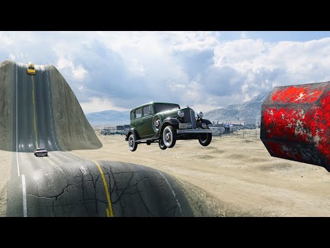 Mobil vs Hammer x Water Pit #1 - BeamNG Drive