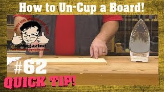 How to iron a warped/cupped board flat again!