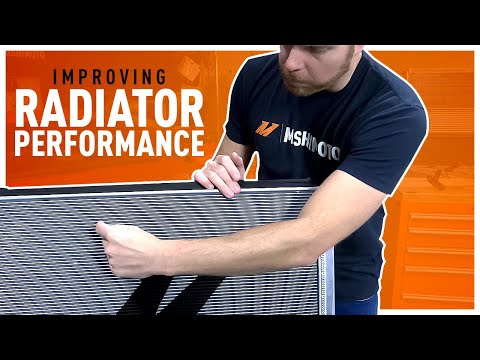 How does a Mishimoto radiator increase cooling performance?